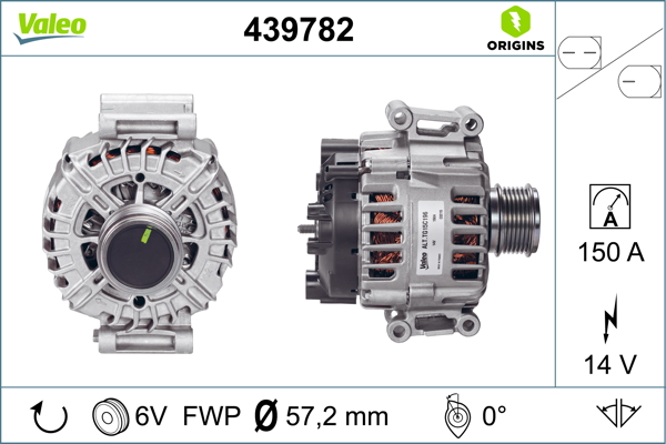 Valeo Alternator/Dynamo 439782