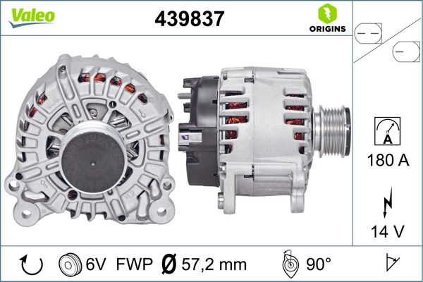 Valeo Alternator/Dynamo 439837