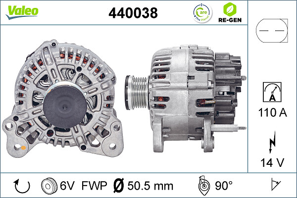 Valeo Alternator/Dynamo 440038