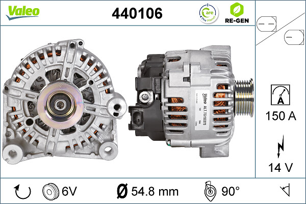 Valeo Alternator/Dynamo 440106