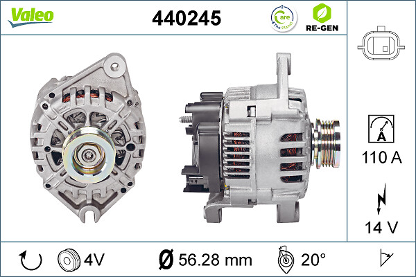 Valeo Alternator/Dynamo 440245