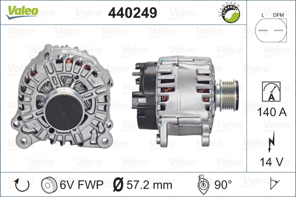 Valeo Alternator/Dynamo 440249