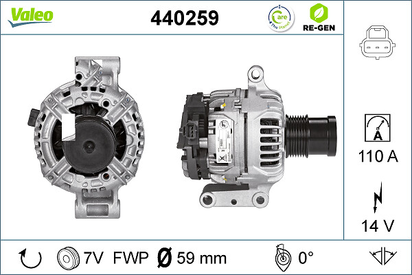 Valeo Alternator/Dynamo 440259