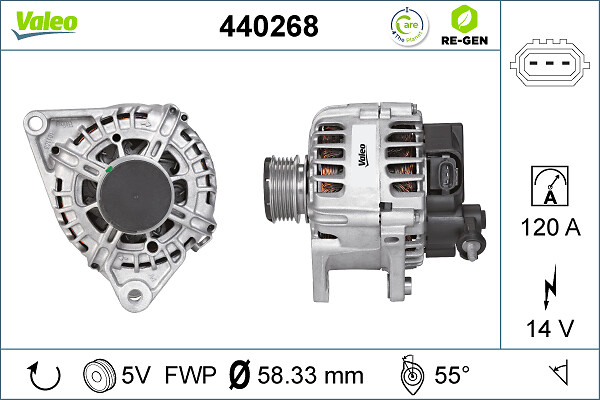 Valeo Alternator/Dynamo 440268