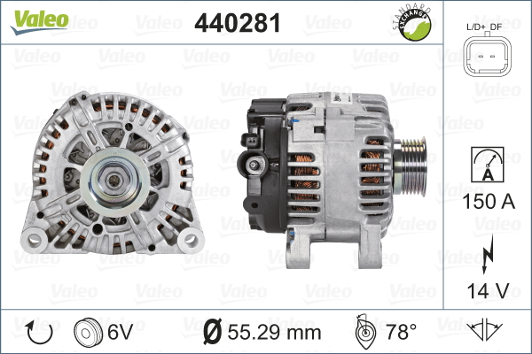 Valeo Alternator/Dynamo 440281