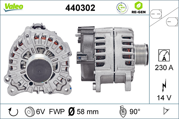 Valeo Alternator/Dynamo 440302