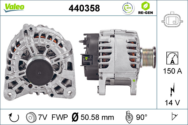 Valeo Alternator/Dynamo 440358