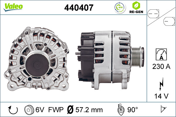 Valeo Alternator/Dynamo 440407