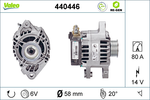 Valeo Alternator/Dynamo 440446