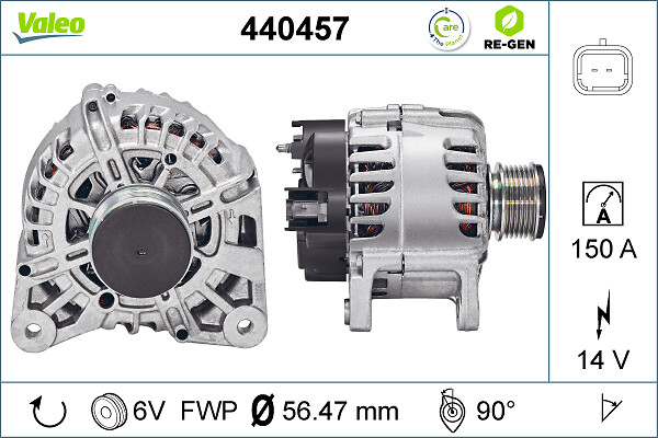 Valeo Alternator/Dynamo 440457