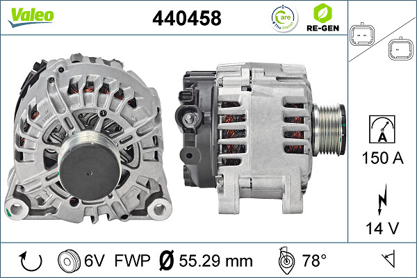 Valeo Alternator/Dynamo 440458