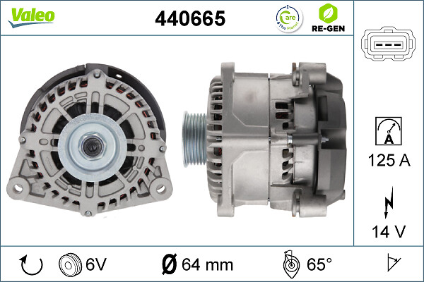 Valeo Alternator/Dynamo 440665