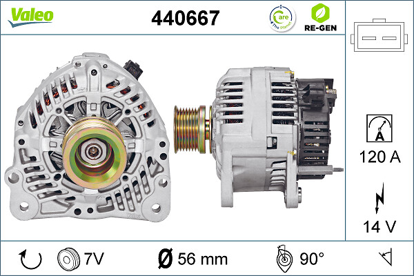 Valeo Alternator/Dynamo 440667