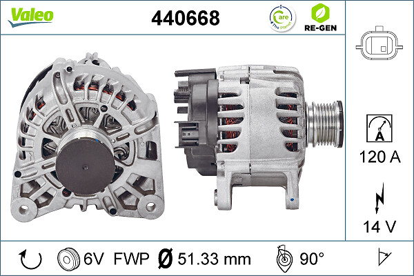 Valeo Alternator/Dynamo 440668