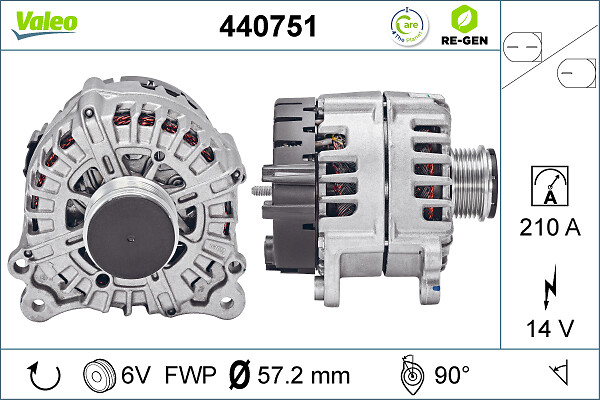 Valeo Alternator/Dynamo 440751