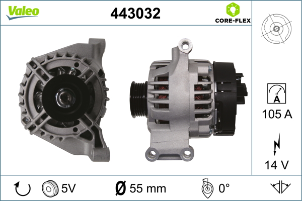 Valeo Alternator/Dynamo 443032