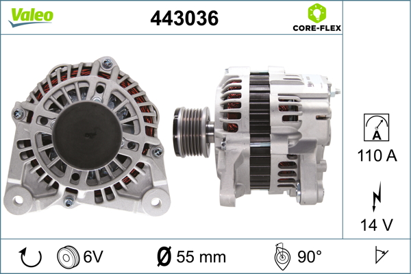 Valeo Alternator/Dynamo 443036