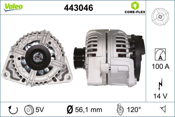 Valeo Alternator/Dynamo 443046