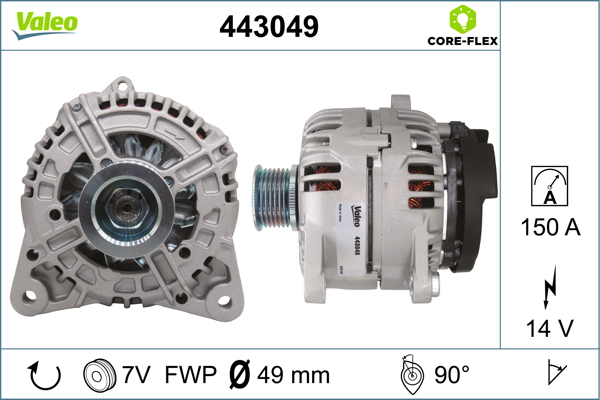 Valeo Alternator/Dynamo 443049