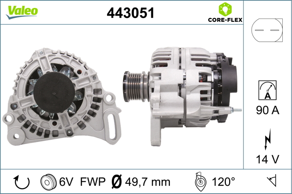 Valeo Alternator/Dynamo 443051