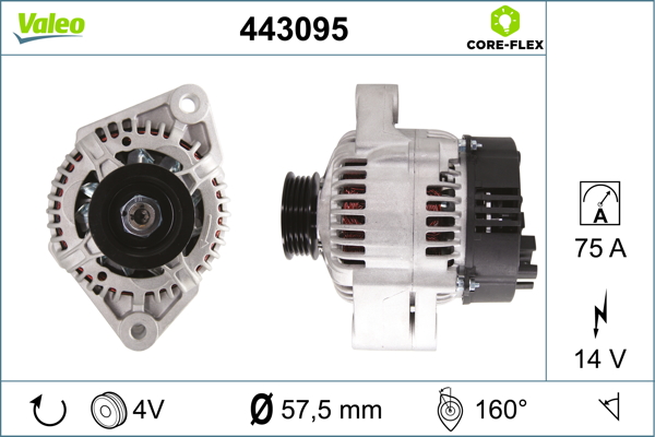 Valeo Alternator/Dynamo 443095