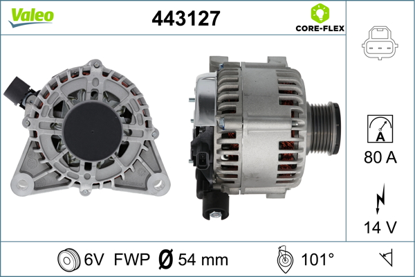 Valeo Alternator/Dynamo 443127