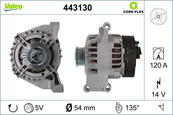 Valeo Alternator/Dynamo 443130