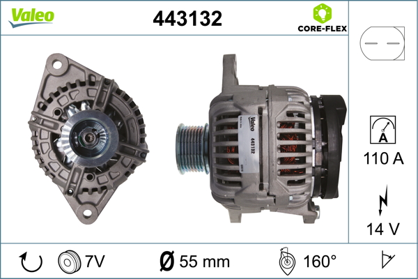 Valeo Alternator/Dynamo 443132