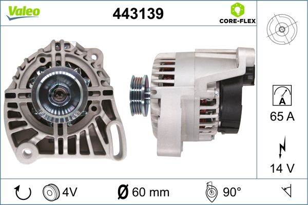 Valeo Alternator/Dynamo 443139