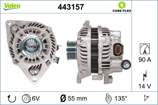 Valeo Alternator/Dynamo 443157