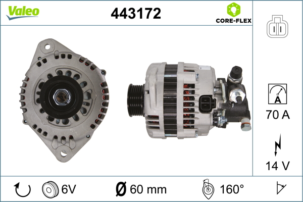 Valeo Alternator/Dynamo 443172