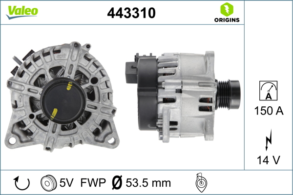 Valeo Alternator/Dynamo 443310