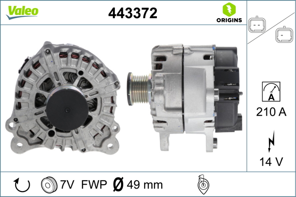 Valeo Alternator/Dynamo 443372