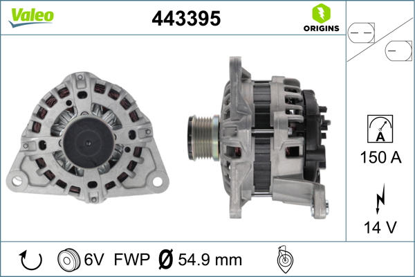 Valeo Alternator/Dynamo 443395