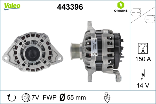 Valeo Alternator/Dynamo 443396