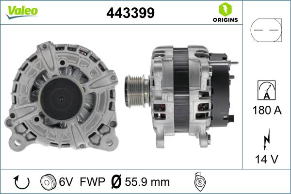 Valeo Alternator/Dynamo 443399