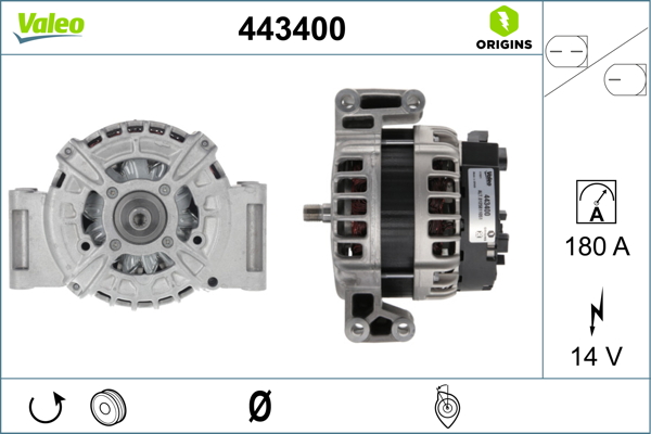 Valeo Alternator/Dynamo 443400