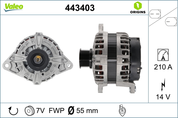 Valeo Alternator/Dynamo 443403