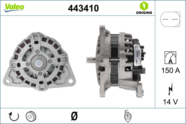 Valeo Alternator/Dynamo 443410