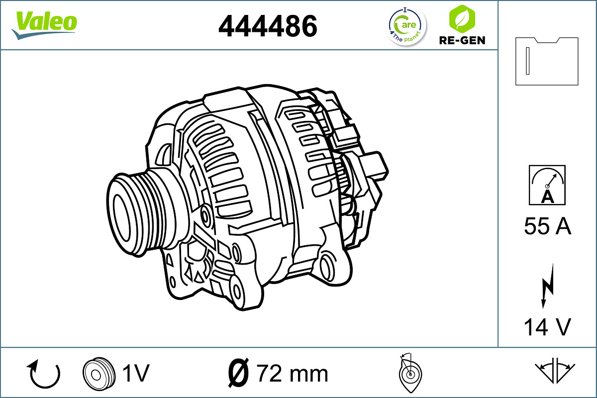 Valeo Alternator/Dynamo 444486