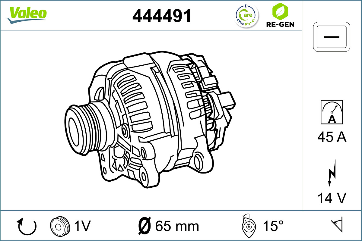 Valeo Alternator/Dynamo 444491