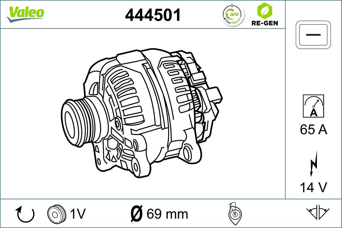 Valeo Alternator/Dynamo 444501