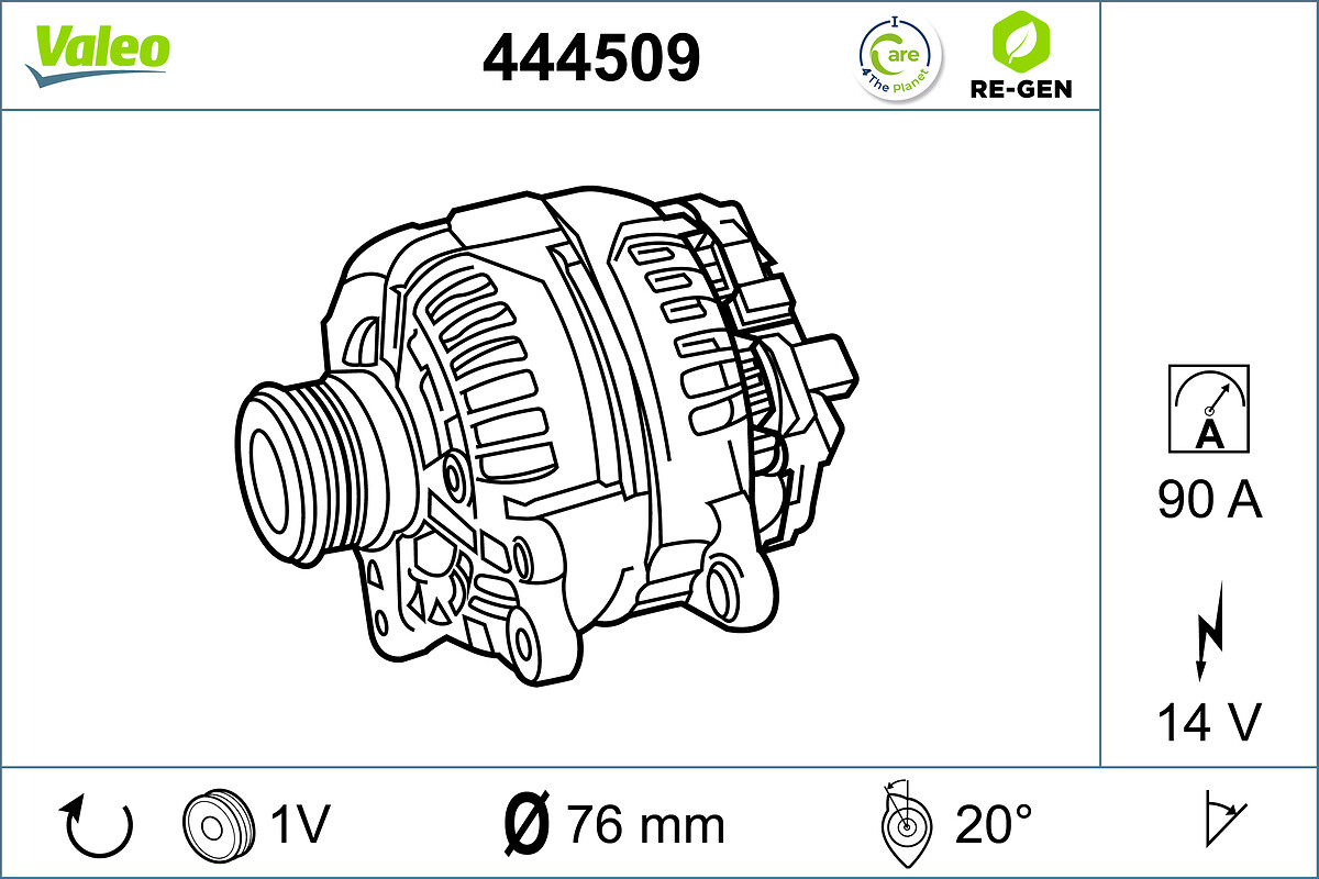 Valeo Alternator/Dynamo 444509