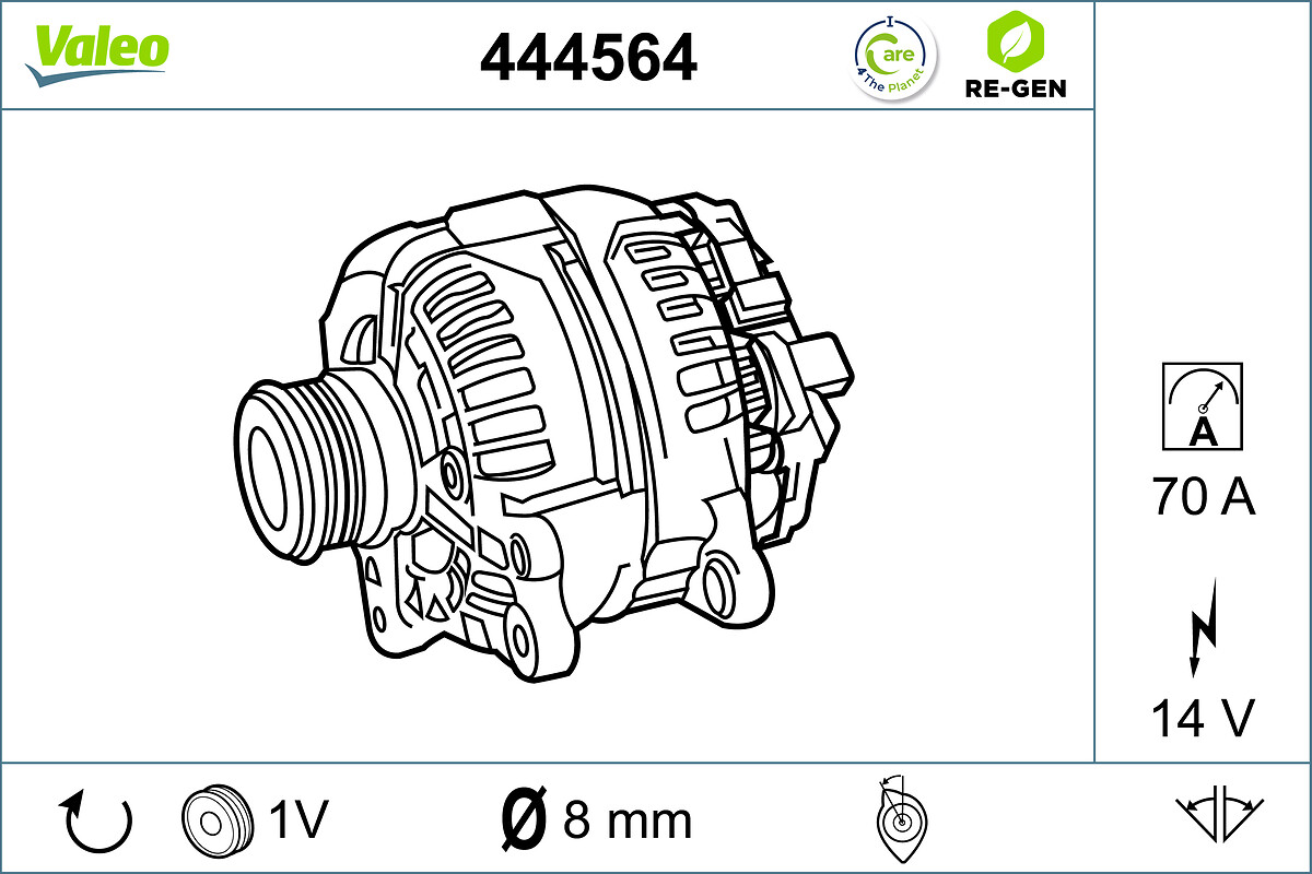 Valeo Alternator/Dynamo 444564