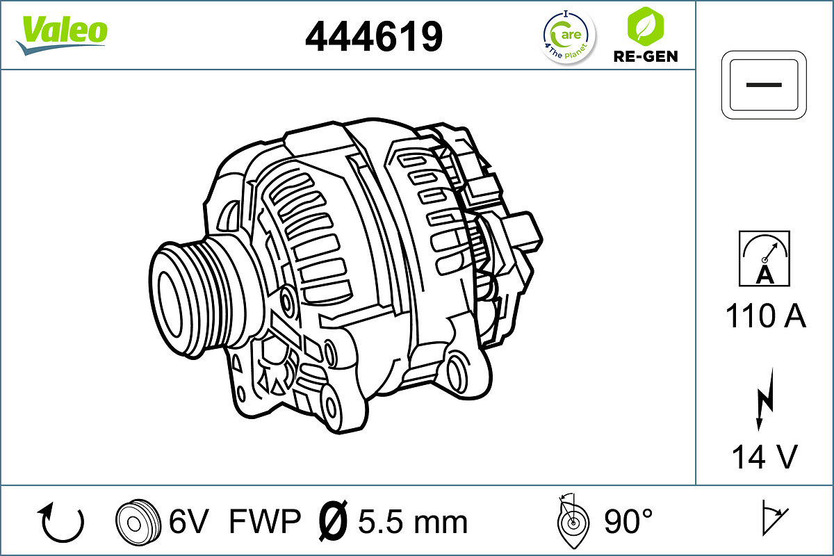 Valeo Alternator/Dynamo 444619