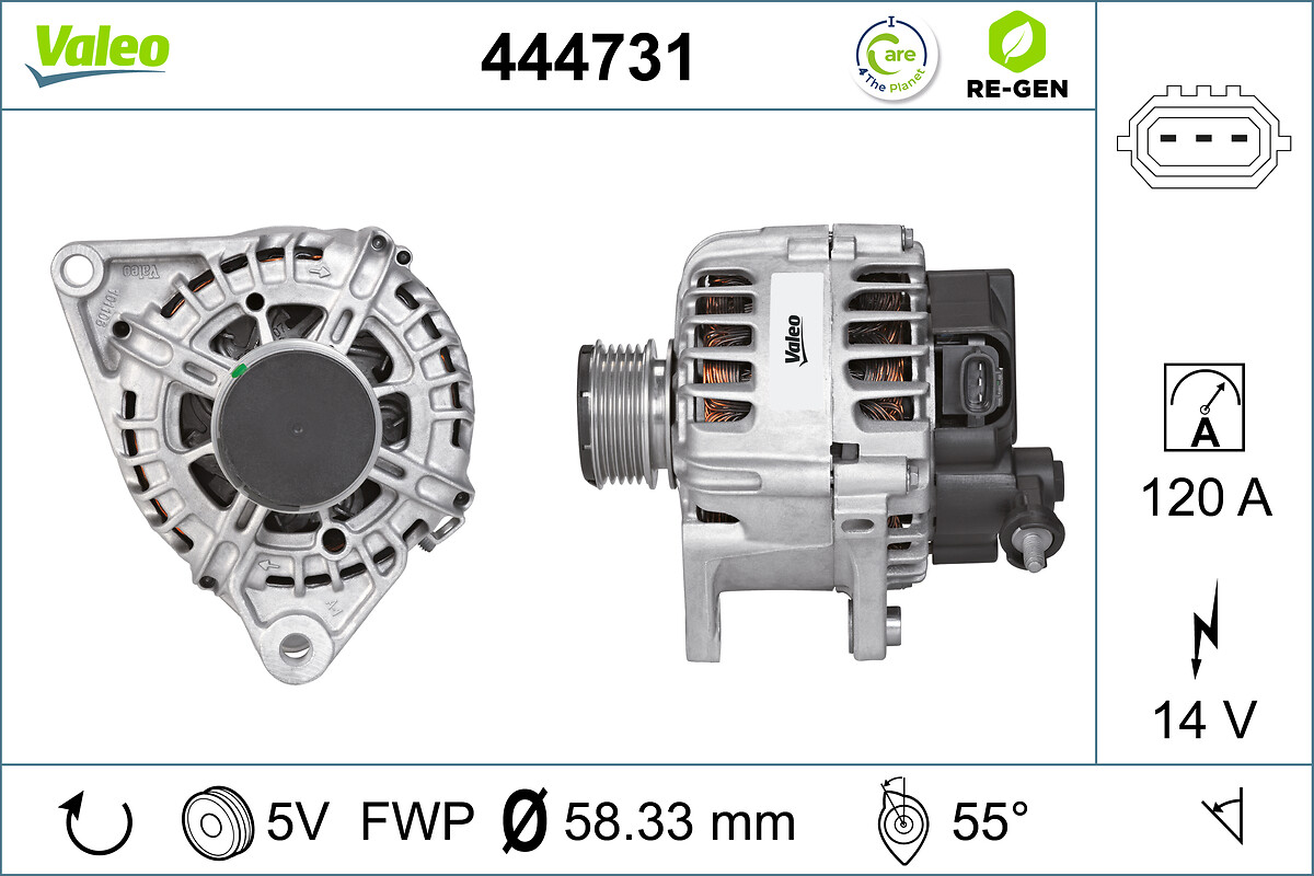 Valeo Alternator/Dynamo 444731