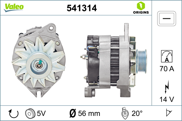 Valeo Alternator/Dynamo 541314