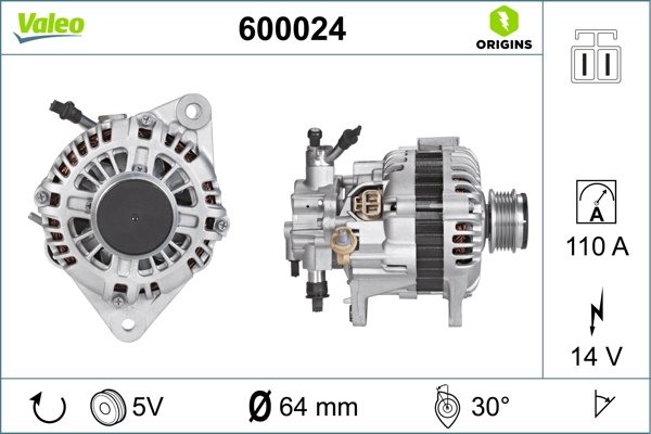 Valeo Alternator/Dynamo 600024