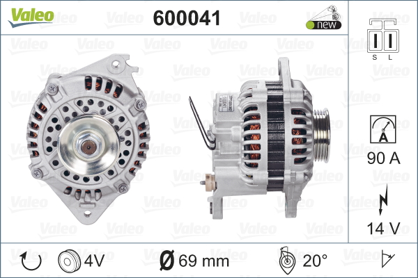 Valeo Alternator/Dynamo 600041