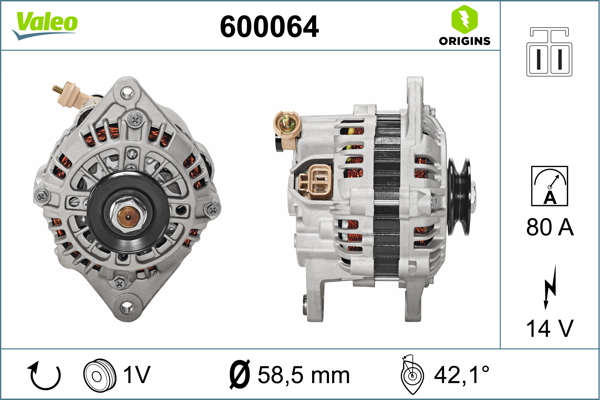 Valeo Alternator/Dynamo 600064